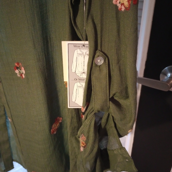 Fig and Flower embroidered - Picture 2 of 5